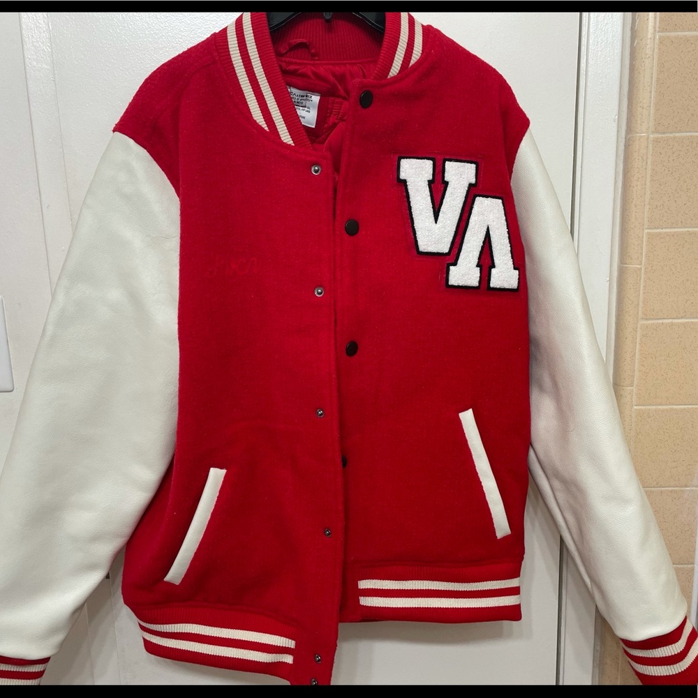 Evan Mock RVCA Letterman Varsity Jacket